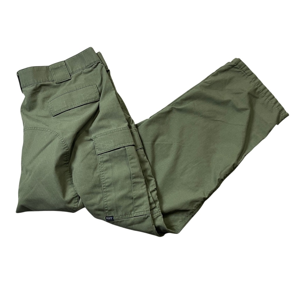5.11 511 Tactical 2XL Green Adjustable Waist Polyester Blend